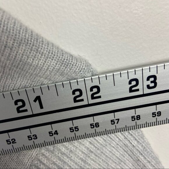 Athleta Silk Light Heatehred Grey Highlands Crossback Sweater Size XXS Soft Knit - Picture 12 of 15